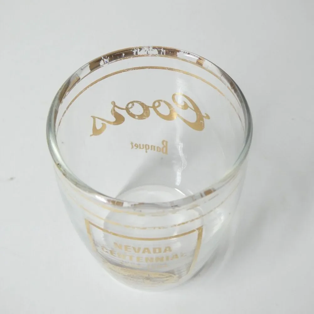 Coors Banquet Nevada Centennial 1964 Beer Taster Glass Vintage